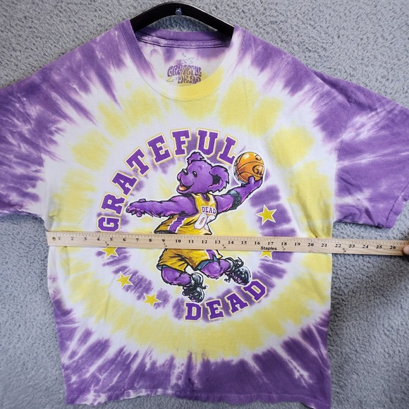 Grateful Dead Tie Dye Short Sleeve T-Shirt Mens XL Dunking Bear 100% Cotton - Picture 2 of 7